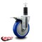 Service Caster 5'' Blue Poly Swivel 1-1/4'' Expanding Stem Caster Total Lock Brake SCC-EXTTL20S514-PPUB-BLUE-114 - alternate 2
